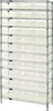 Storage Shelving with Bins - WR12-116CL - Simplastics
