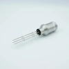 MS Series, Multipin Feedthrough, 6 Pins, 700 Volts, 10 Amps per Pin, 0.062″ Dia Conductors, w/ Air-side Connector, 0.75″ Dia Stainless Steel Weld Adapter - A3526-1-W - MPF Products, INC.