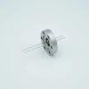 Power Feedthrough, 500 Volts, 5 Amps, 2 Pins, 0.032″ Nickel Conductors, 1.33″ Conflat Flange - A0496-1-CF - MPF Products, INC.