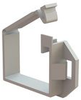 Wire Saddle - Panel Cutout, Hinged Locking Top - HEWSE-25-01 - Essentra Components