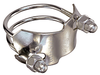 TigerClamp™ 8 in. Size Stainless Steel 304 Spiral Double Bolt Clamp for Counterclockwise Spiral Hose|Master File - SDBC-SS-8 - Kuriyama of America, Inc.