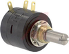 Pot;Wirewound;Rest 200 Ohms;Panel;3 Turns;Pwr-Rtg 1W;Shaft Dia 0.25in - 70089277 - Allied Electronics, Inc.