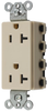 Connector, Power Entry, Rcpt, 20A, 125Vac, Ivory; Connector Type Hubbell Wiring Devices - 47W9387 - Newark, An Avnet Company