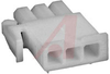 Connector, Soft Shell; 3; 600 VAC; Plug; In-Line; Nylon; Plug; Natural - 70087276 - Allied Electronics, Inc.