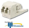 Panduit® Mini-Com LC Sr./Sr. Fiber Optic Adapter.. -- CMDSLCZ