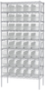Akro-Mils Shelfmax 2000 lb Adjustable Clear Chrome Steel Open Adjustable Fixed Shelving System - 40 Bins - 2000 lb Total Capacity - AWS183630098SC - AWS183630098SC - R. S. Hughes Company, Inc.