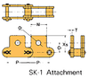 Plastic Sleeve Chain Attachment - CS2040 2L SK-1 - U.S. Tsubaki Power Transmission, LLC