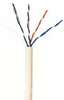 CAT5e Unshielded Plenum Rated PVC Ethernet Cable - 24 AWG 4 Pair - White -- KLTCMP24/4P-1NL5E-9B - Image