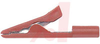 Clip, Alligator; Copper Alloy, Plated; 45 V(RMS)/DC; Red; 1.63 in.; 0.079 in. - 70198511 - Allied Electronics, Inc.
