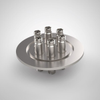 Single Mode 633nm Fiber Optic Feedthrough, FC/APC Connector, 6 Feedthrough, 2.95″ QF / KF Flange - A14866-23-QF - MPF Products, INC.