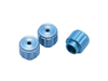 Threaded Knob, 1/4-100, Blue Anodized, 3-Pack - KN-10QB-3 - Newport MKS