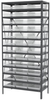Akro-Mils 6500 lb Adjustable Clear Gray Powder Coated Steel 22 ga Open Adjustable Fixed Shelving System - 36 Bins - 6500 lb Total Capacity - AS1879178SC - AS1879178SC - R. S. Hughes Company, Inc.