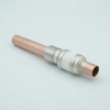 Power Feedthrough, 8000 Volts, 1 Tube, 0.75″ Copper Conductor, 1.12″ Dia Stainless Steel Weld Adapter - A0122-1-W - MPF Products, INC.