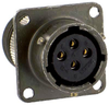 Circular Connector, Receptacle, Size 12, 4 Position, Wall; Product Range Amphenol Industrial - 22M1631 - Newark, An Avnet Company