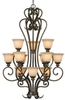 8063-363 BUS Large Chandeliers-Glass Shade - 733081 - Capital Lighting, Inc.
