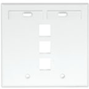 QuickPort Wallplates - 42080-3WP - Leviton Manufacturing