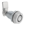 VISE ACTION® Compression Latch, Small Size, Southco® Tubular Key, Zinc Alloy, Powder Coated, Silver - E3-245-87 - Southco
