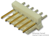 Connector, Wire To Board, Header, 6 Position, 1Row; Connector Systems Amp - Te Connectivity - 52K4365 - Newark, An Avnet Company
