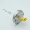 Thermocouple Feedthrough, Type K, 1 Pair, Miniature Connector, 2.75″ Conflat Flange - A2288-2-CF - MPF Products, INC.