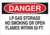 Brady B-302 Polyester Rectangle White Chemical, Biohazard, Hazardous & Flammable Material Sign - 10 in Width x 7 in Height - Laminated - 84422 - 754476-84422 - R. S. Hughes Company, Inc.