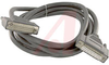 Cable Assembly; Male/Female D-Sub; 25 Position Super Shield; 10 Foot; Chrome - 70005882 - Allied Electronics, Inc.