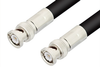 BNC Male to BNC Male Cable 48 Inch Length Using RG214 Coax, RoHS - PE3906LF-48 - Pasternack