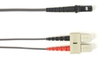 2-m, SC-MTRJ, 50-Micron, Multimode, Plenum, Gray Fiber Optic Cable - FOCMP50-002M-SCMT-GR - Visual Sound, Inc.