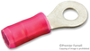 Terminal, Ring Tongue, #6, Crimp, Red; Stud Size - Metric Amp - Te Connectivity - 50F3214 - Newark, An Avnet Company
