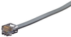 4ft Telephone Cable Straight-Pin RJ11 6-Wire -- EL06MS-04 - Image