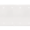 4-Gang Blank Wall Plates, Thermosetting Standard Size Glossy Finish - 3044U - Suzhou Ele Mfg Co., Ltd.