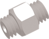 Commercial Grade Thread-Thread Straight Connector Male-Male -- AP031032N1032 - Image