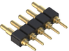 Spring Loaded Connector, Header, 5Pos; Spring Loaded Connector Type Mill Max - 64AH1501 - Newark, An Avnet Company