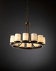POR-8763-10-WFAL-DBRZ Mid. Chandeliers-Pillar Candle - 494773 - Capital Lighting, Inc.