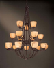 Large Chandeliers-Glass Shade - 252094 - Light Center (The)