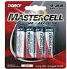 Alkaline Batteries -- 41-1634 AA MASTERCELL ALKALINE BATTERIES 4 PER CARD - Image