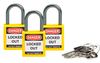 Yellow Compact Safety Locks - 118961 - Brady Corporation