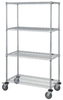 Stem Caster Cart, 4 Wire Shelves; Height Quantum Storage - 42AC5111 - Newark, An Avnet Company