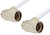 N Male Right Angle to N Male Right Angle Cable 36 Inch Length Using RG188 Coax - PE34238-36 - Pasternack