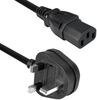 BS 1363 to IEC 60320 C13, 3 x 1, H05VV-F, 70C, 2500 mm -- 370001-E01 - Image