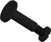 1 inch Large Slotted Post and Screw, HDPE, Black - APPSL2501000SB - ARKPLAS