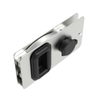 Flush Entry Door Latch, Key Locking, Sealed Design, Fits 12.7 Door Thickness, Aluminum, Natural -- MF-03-210-60