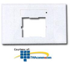 Siemon Horizontal Australian/Italian CT Faceplate - CT2-HFP-02 - TelephoneStuff.com