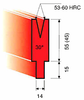 30&ordm; Sash-Type Single-Vee Die - 2130/A/30&ordm;/8 - FabSupply Incorporated