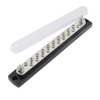 Blue Sea Systems 2312 Common BusBar with Cover, 20 Gang, 150A, 300VDC, 48VDC -- 78253 - Image
