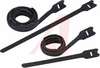 HOOK AND LOOP CABLE TIE, BLACK - 70043793 - Allied Electronics, Inc.