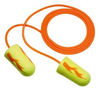 3M E-A-Rsoft 311-1257 Yellow Medium Polyurethane Foam Disposable Corded Cone Ear Plugs Ear Plug - 080529-11062 - 080529-11062 - R. S. Hughes Company, Inc.