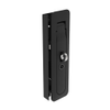 Multi-Point Compression Latch Actuator, Tool Secured, with Padlock Hasp, Bellcore Electronics Key, NEMA 4 / IP66 Sealed, 1.5 - 3mm  Door thickness, Zinc alloy, Powder Coated, Black -- M3-40-171-10 - Image