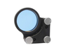 Mirror Mount, Classic, Corner, 2.0 in., 3 Knobs - 9852 - Newport MKS