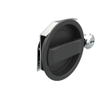 Flush Cam Latch, Medium Size, Turn Clockwise to Latch / Lock, Two - Point Latching, Standard Style Handle, Powder Coat, Black - 01-33-55 - Southco