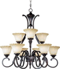 Mid. Chandeliers-Glass Up - 53431 - Light Center (The)